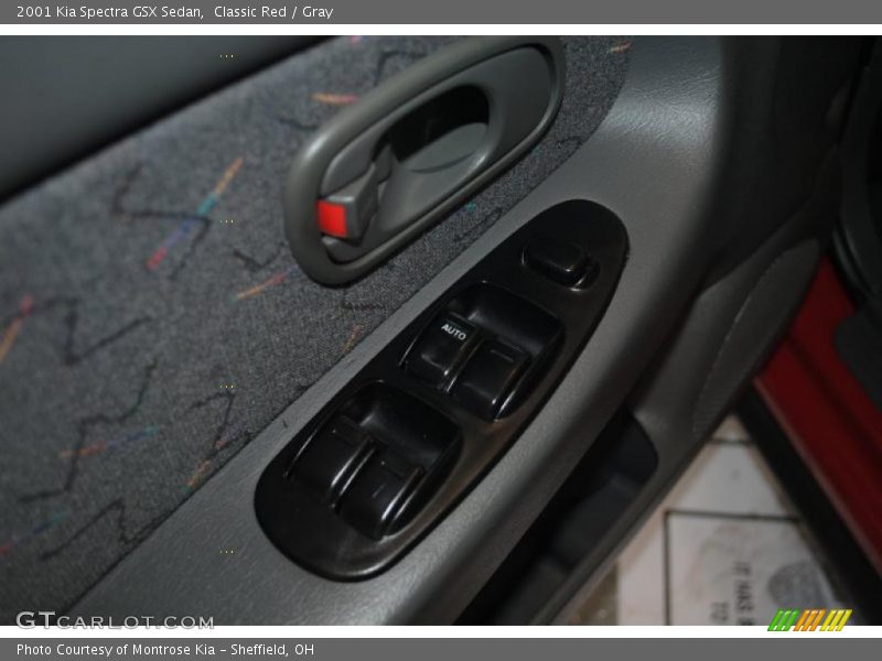 Classic Red / Gray 2001 Kia Spectra GSX Sedan