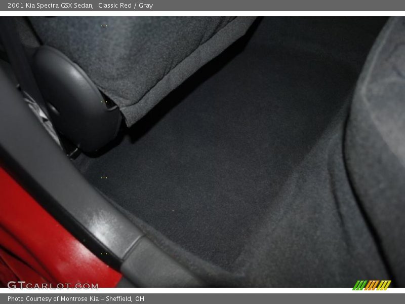 Classic Red / Gray 2001 Kia Spectra GSX Sedan