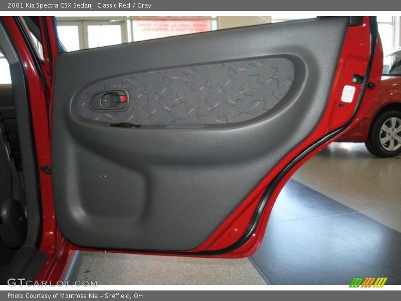 Classic Red / Gray 2001 Kia Spectra GSX Sedan