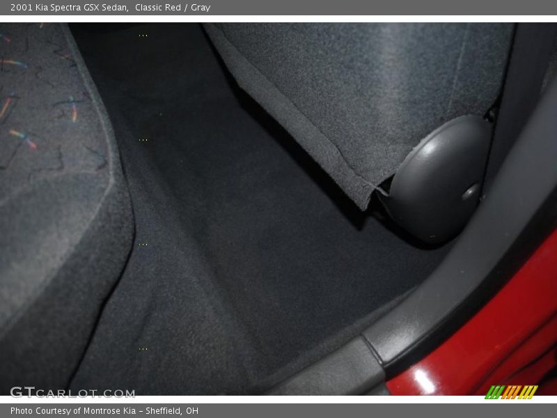Classic Red / Gray 2001 Kia Spectra GSX Sedan