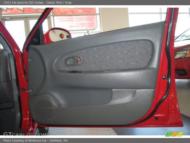 Classic Red / Gray 2001 Kia Spectra GSX Sedan
