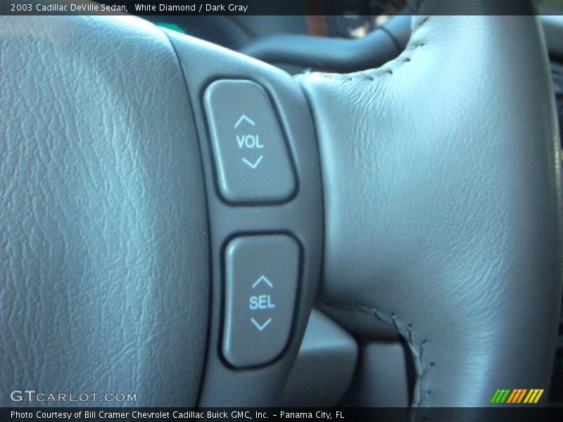 White Diamond / Dark Gray 2003 Cadillac DeVille Sedan