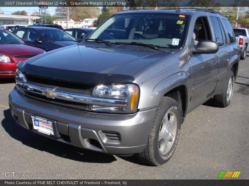 Graystone Metallic / Light Gray 2007 Chevrolet TrailBlazer LS 4x4