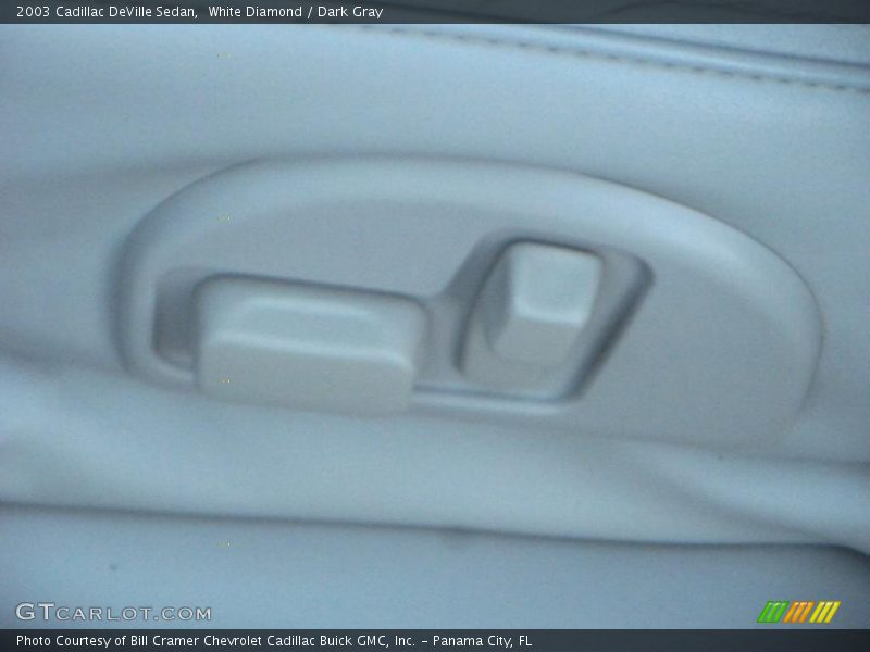 White Diamond / Dark Gray 2003 Cadillac DeVille Sedan