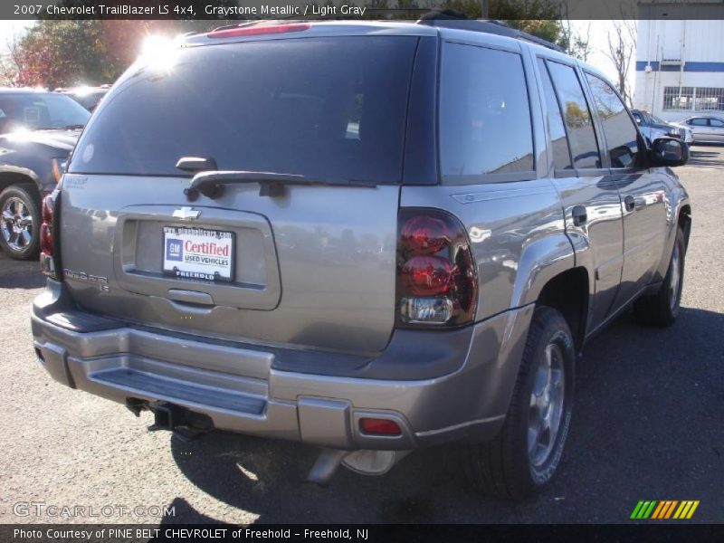 Graystone Metallic / Light Gray 2007 Chevrolet TrailBlazer LS 4x4