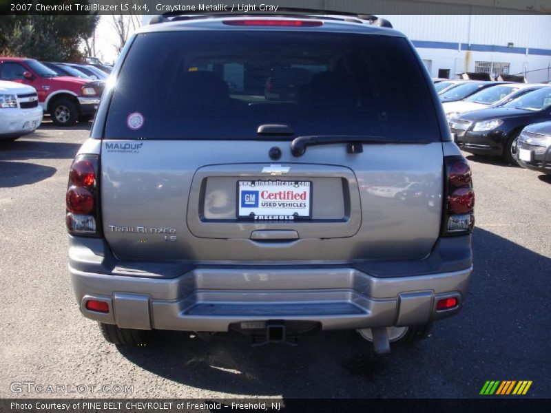 Graystone Metallic / Light Gray 2007 Chevrolet TrailBlazer LS 4x4