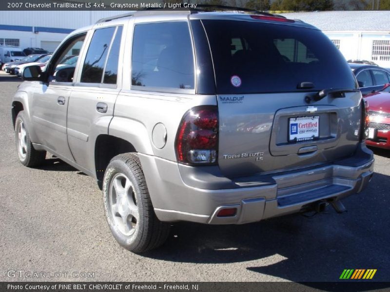Graystone Metallic / Light Gray 2007 Chevrolet TrailBlazer LS 4x4