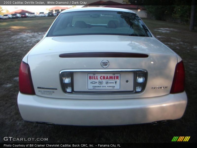 White Diamond / Dark Gray 2003 Cadillac DeVille Sedan