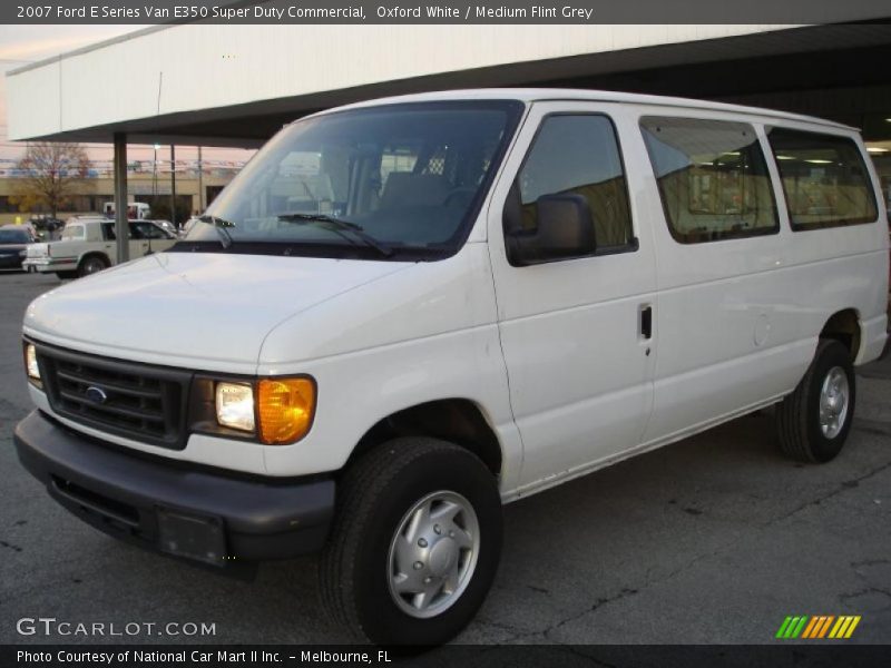 Oxford White / Medium Flint Grey 2007 Ford E Series Van E350 Super Duty Commercial