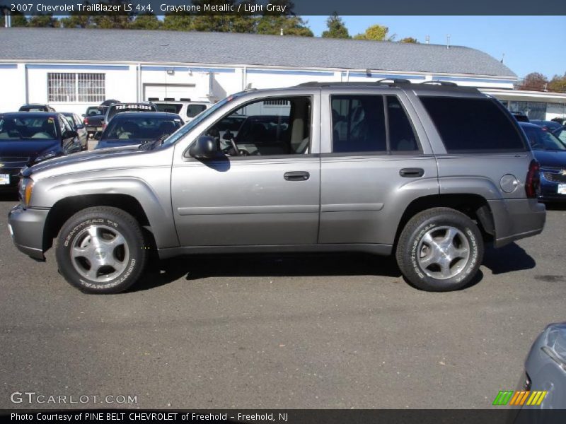 Graystone Metallic / Light Gray 2007 Chevrolet TrailBlazer LS 4x4