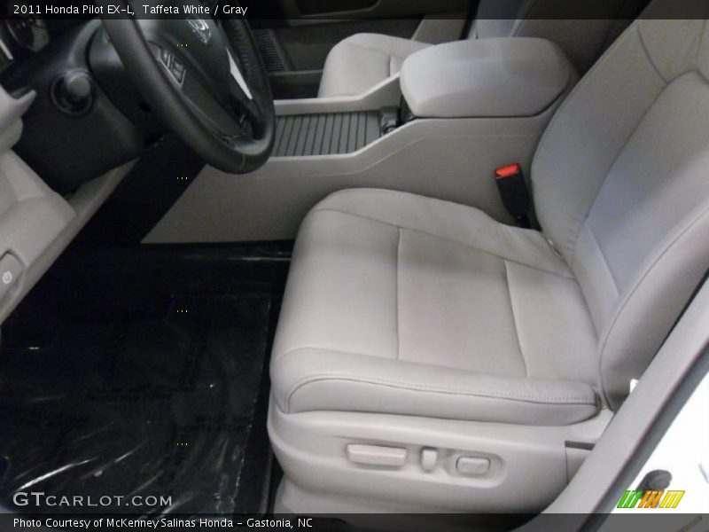 Taffeta White / Gray 2011 Honda Pilot EX-L