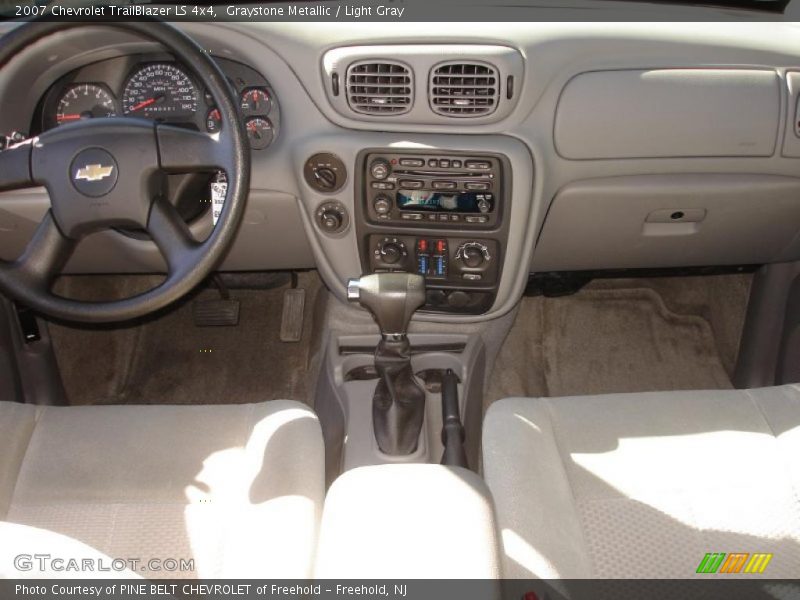 Graystone Metallic / Light Gray 2007 Chevrolet TrailBlazer LS 4x4