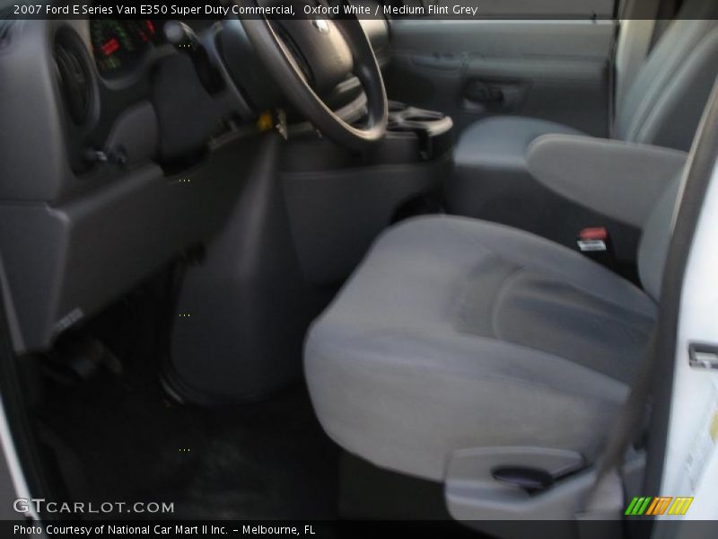 Oxford White / Medium Flint Grey 2007 Ford E Series Van E350 Super Duty Commercial