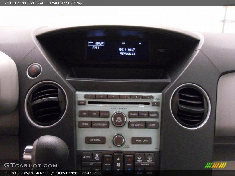 Taffeta White / Gray 2011 Honda Pilot EX-L