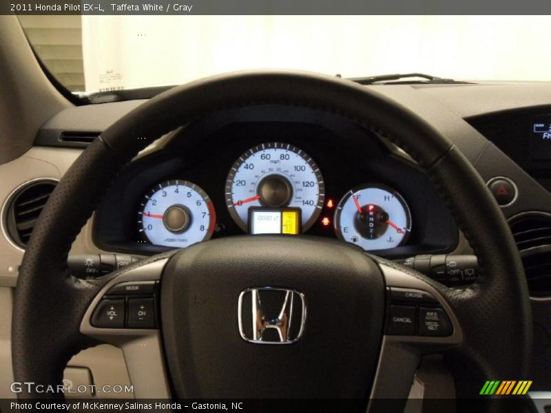 Taffeta White / Gray 2011 Honda Pilot EX-L