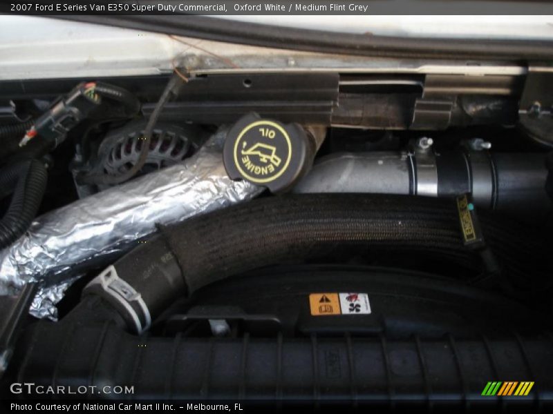 Oxford White / Medium Flint Grey 2007 Ford E Series Van E350 Super Duty Commercial