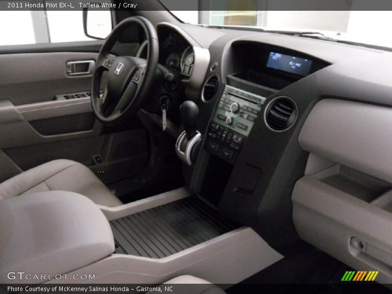 Taffeta White / Gray 2011 Honda Pilot EX-L