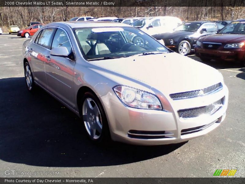Silverstone Metallic / Ebony 2008 Chevrolet Malibu LT Sedan