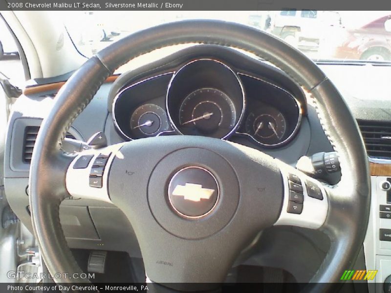 Silverstone Metallic / Ebony 2008 Chevrolet Malibu LT Sedan