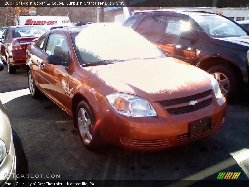 Sunburst Orange Metallic / Gray 2007 Chevrolet Cobalt LS Coupe