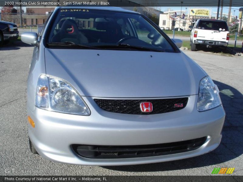 Satin Silver Metallic / Black 2003 Honda Civic Si Hatchback