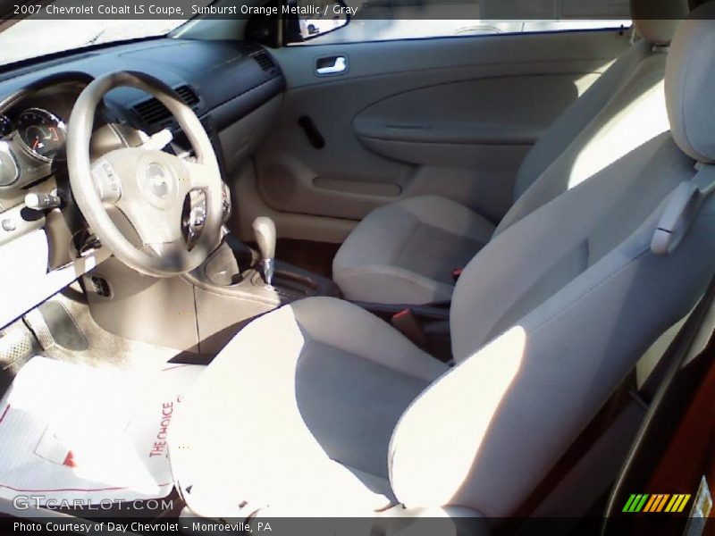 Sunburst Orange Metallic / Gray 2007 Chevrolet Cobalt LS Coupe
