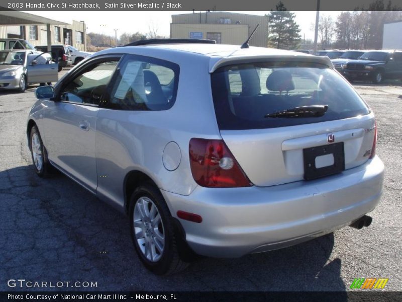 Satin Silver Metallic / Black 2003 Honda Civic Si Hatchback