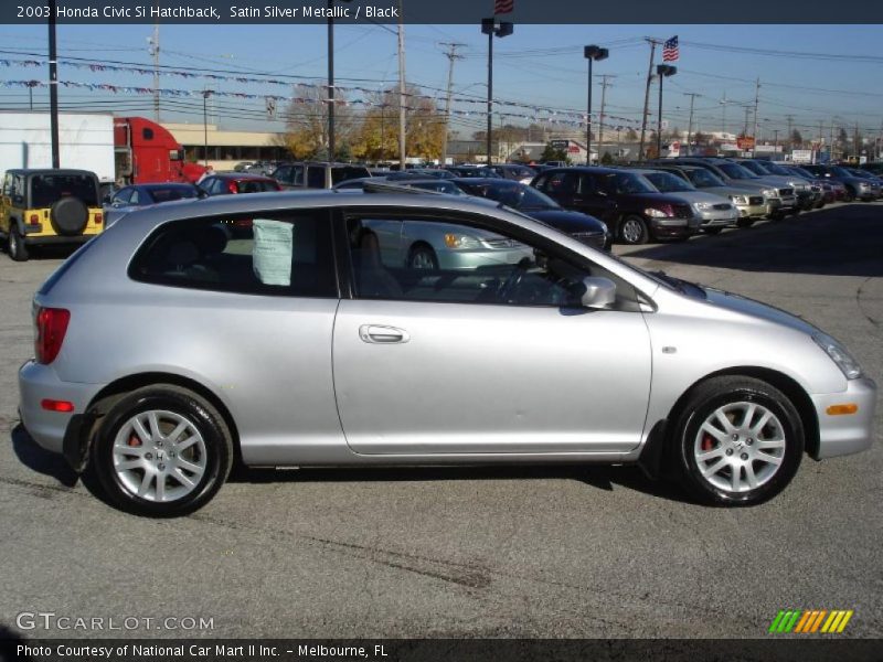 Satin Silver Metallic / Black 2003 Honda Civic Si Hatchback