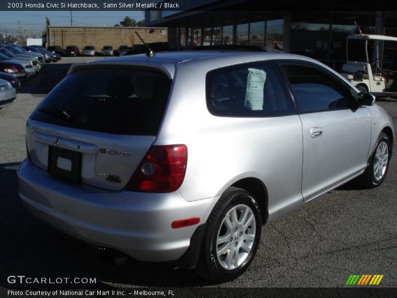 Satin Silver Metallic / Black 2003 Honda Civic Si Hatchback