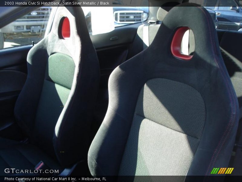 Satin Silver Metallic / Black 2003 Honda Civic Si Hatchback