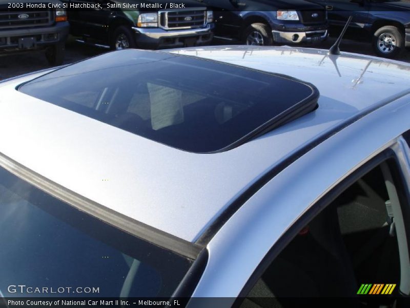 Satin Silver Metallic / Black 2003 Honda Civic Si Hatchback