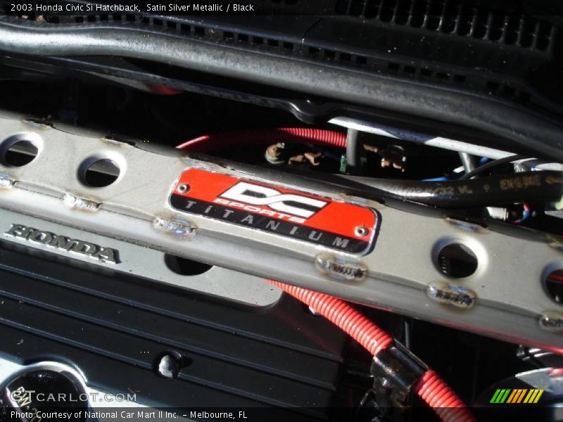Satin Silver Metallic / Black 2003 Honda Civic Si Hatchback
