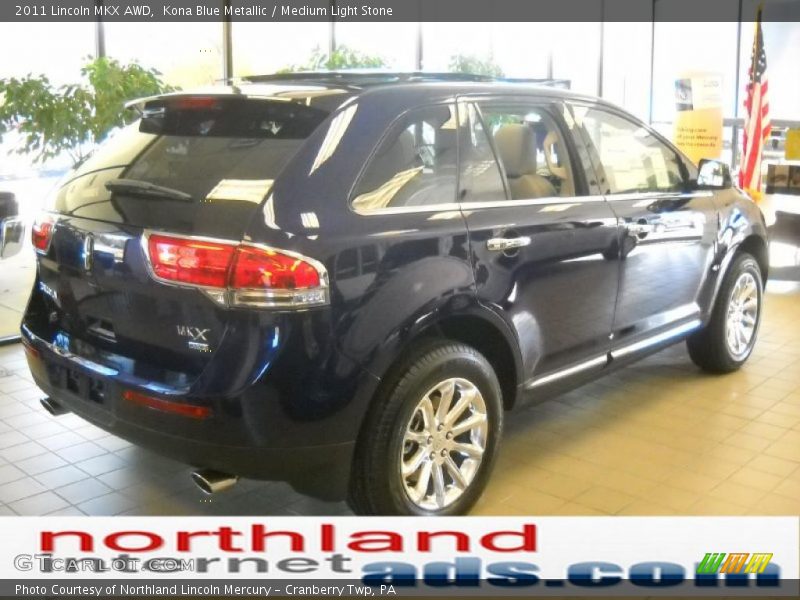 Kona Blue Metallic / Medium Light Stone 2011 Lincoln MKX AWD