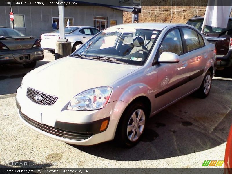 Clear Silver / Gray 2009 Kia Rio LX Sedan