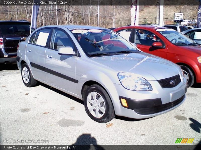Clear Silver / Gray 2009 Kia Rio LX Sedan