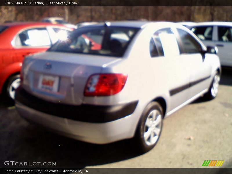 Clear Silver / Gray 2009 Kia Rio LX Sedan