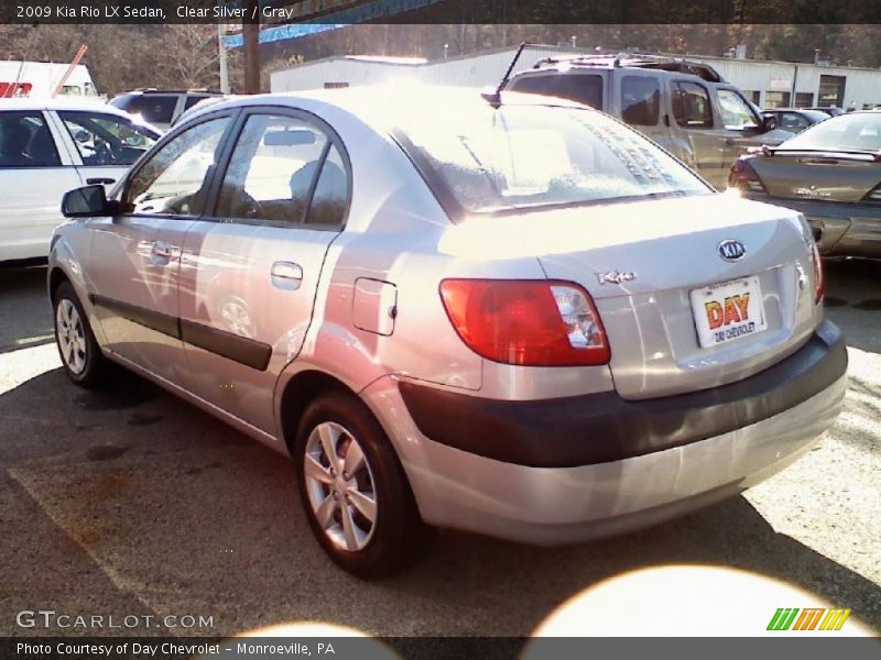 Clear Silver / Gray 2009 Kia Rio LX Sedan