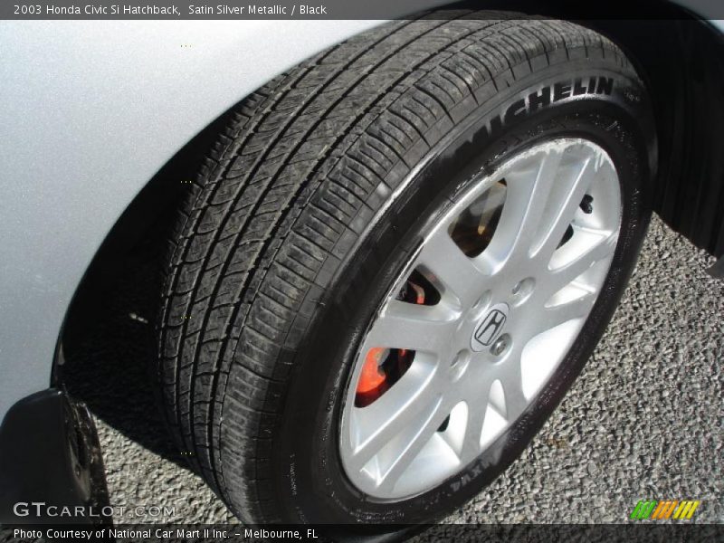 Satin Silver Metallic / Black 2003 Honda Civic Si Hatchback