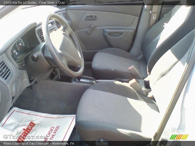 Clear Silver / Gray 2009 Kia Rio LX Sedan