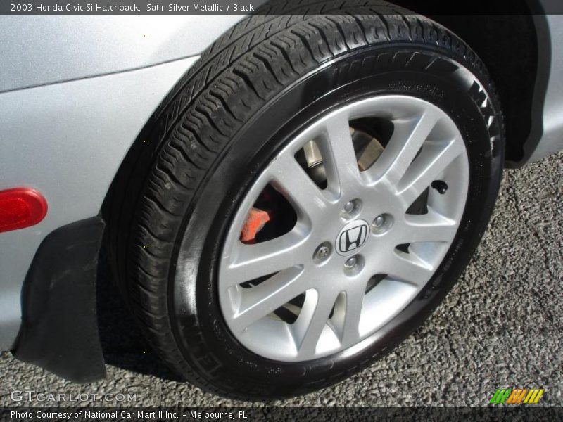 Satin Silver Metallic / Black 2003 Honda Civic Si Hatchback