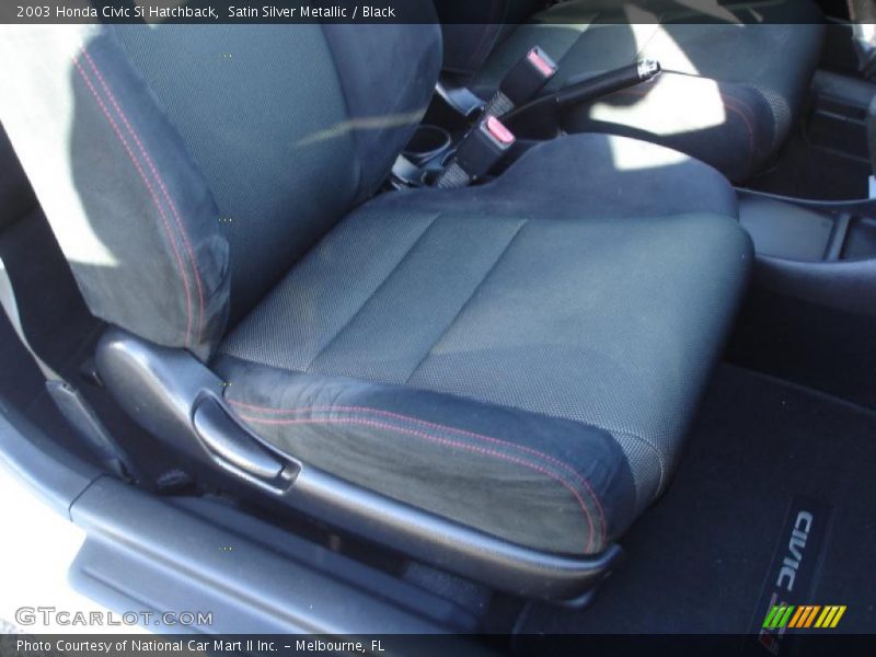 Satin Silver Metallic / Black 2003 Honda Civic Si Hatchback