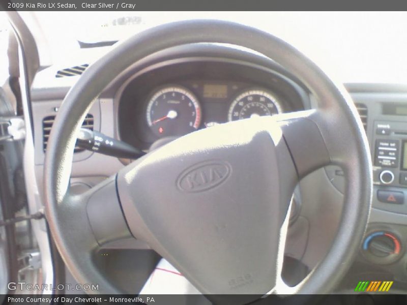 Clear Silver / Gray 2009 Kia Rio LX Sedan