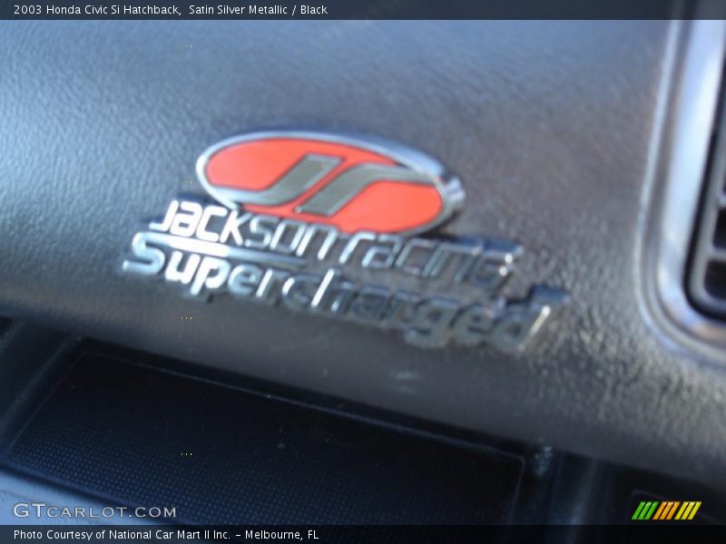 Satin Silver Metallic / Black 2003 Honda Civic Si Hatchback