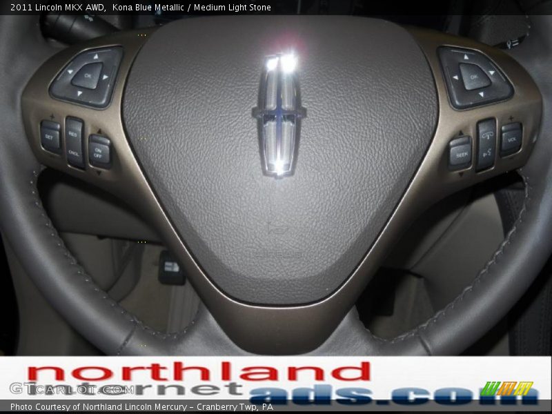 Kona Blue Metallic / Medium Light Stone 2011 Lincoln MKX AWD