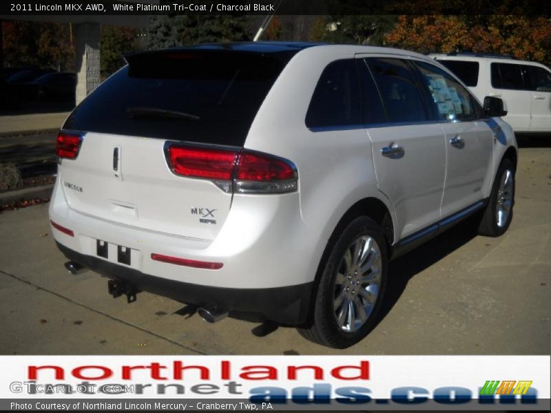 White Platinum Tri-Coat / Charcoal Black 2011 Lincoln MKX AWD