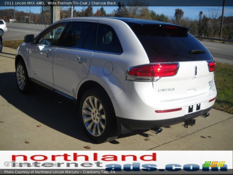 White Platinum Tri-Coat / Charcoal Black 2011 Lincoln MKX AWD