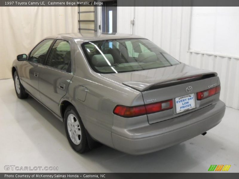 Cashmere Beige Metallic / Beige 1997 Toyota Camry LE