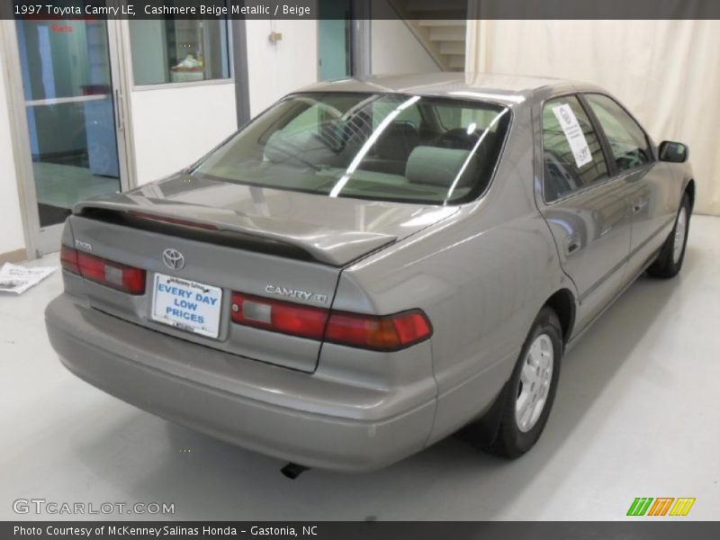 Cashmere Beige Metallic / Beige 1997 Toyota Camry LE