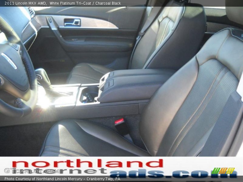 White Platinum Tri-Coat / Charcoal Black 2011 Lincoln MKX AWD