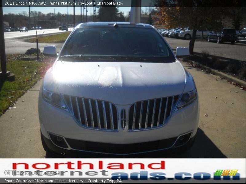 White Platinum Tri-Coat / Charcoal Black 2011 Lincoln MKX AWD